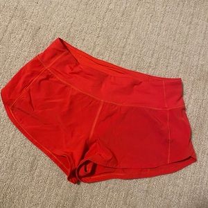 NWOT Speedy Shorts 2.5” Carnation Red